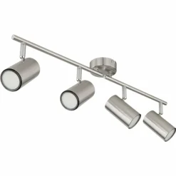 Luminaires Globo Lighting Spots Et Projecteurs|Plafonnier Globo ALLVI Nickel mat, 4 lumières