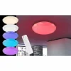 Luminaires Globo Lighting Éclairage Led|Plafonnier Globo Andi LED Blanc, 2 lumières, Télécommandes, Changeur de couleurs