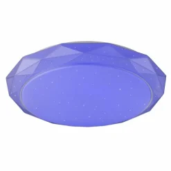 Luminaires Globo Lighting Éclairage Led|Plafonnier Globo Andi LED Blanc, 2 lumières, Télécommandes, Changeur de couleurs
