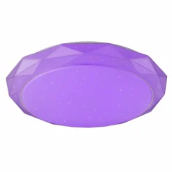 Luminaires Globo Lighting Éclairage Led|Plafonnier Globo Andi LED Blanc, 2 lumières, Télécommandes, Changeur de couleurs