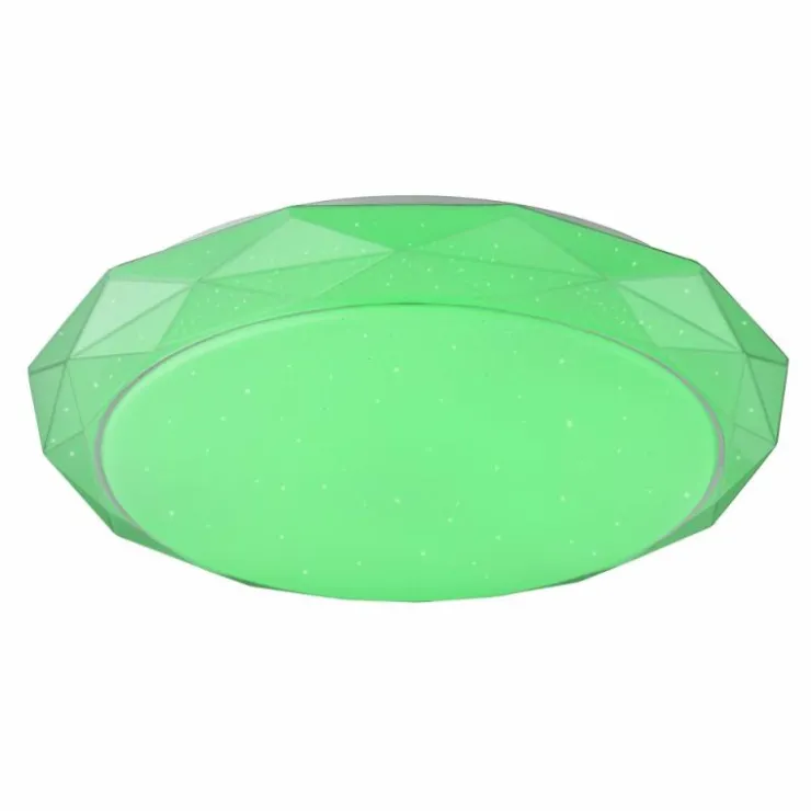 Luminaires Globo Lighting Éclairage Led|Plafonnier Globo Andi LED Blanc, 2 lumières, Télécommandes, Changeur de couleurs