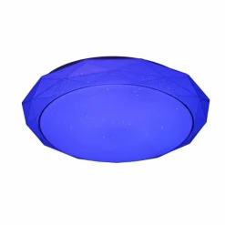 Luminaires Globo Lighting Éclairage Led|Plafonnier Globo Andi LED Blanc, 2 lumières, Télécommandes, Changeur de couleurs