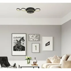 Luminaires Globo Lighting Éclairage Led|Plafonnier Globo ANTONIUS LED Noir, 1 lumière