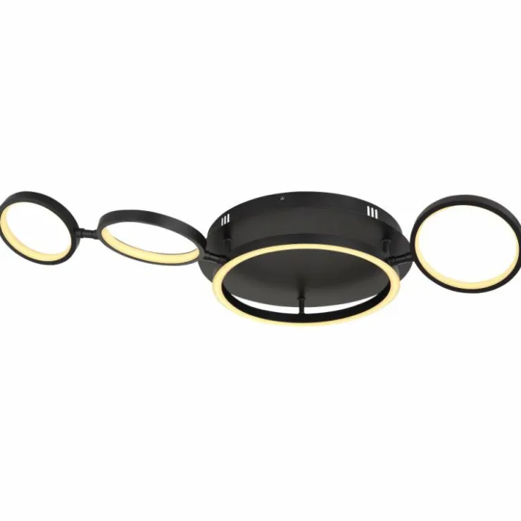 Luminaires Globo Lighting Éclairage Led|Plafonnier Globo ANTONIUS LED Noir, 1 lumière