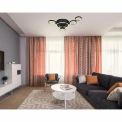 Luminaires Globo Lighting Éclairage Led|Plafonnier Globo ANTONIUS LED Noir, 1 lumière