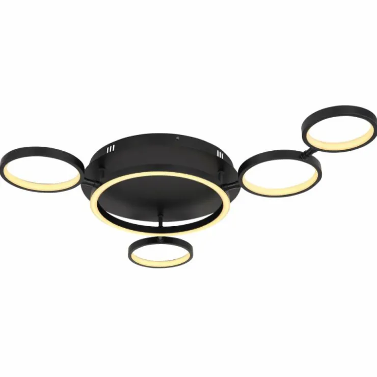 Luminaires Globo Lighting Éclairage Led|Plafonnier Globo ANTONIUS LED Noir, 1 lumière