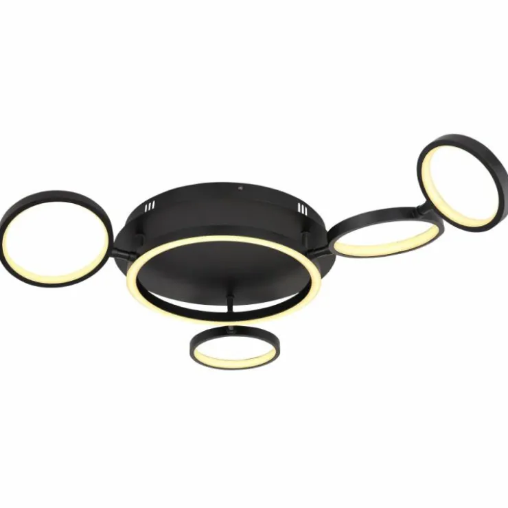 Luminaires Globo Lighting Éclairage Led|Plafonnier Globo ANTONIUS LED Noir, 1 lumière