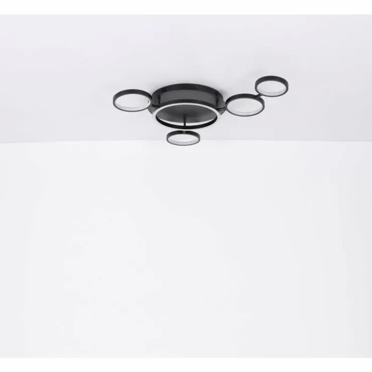 Luminaires Globo Lighting Éclairage Led|Plafonnier Globo ANTONIUS LED Noir, 1 lumière