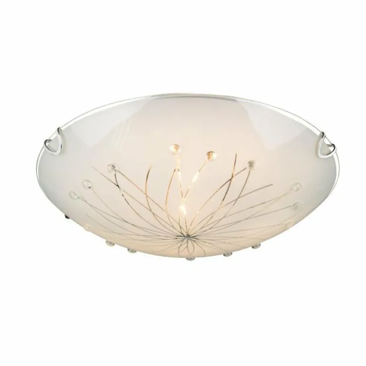 Luminaires Globo Lighting Plafonniers|Plafonnier Globo Blanc, 2 lumières