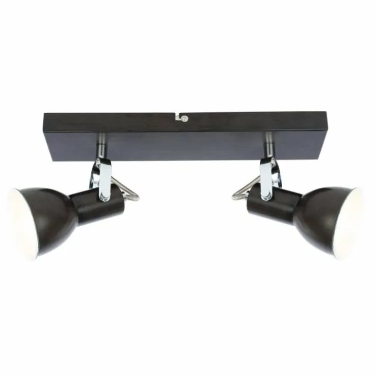 Luminaires Globo Lighting Spots Et Projecteurs|Plafonnier Globo Brun, 2 lumières