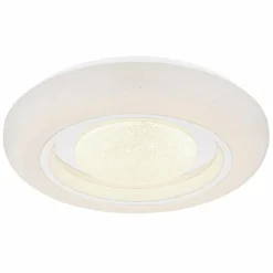 Luminaires Globo Lighting Éclairage Led|Plafonnier Globo BURRO LED Blanc, 1 lumière, Télécommandes, Changeur de couleurs