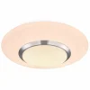 Luminaires Globo Lighting Éclairage Led|Plafonnier Globo CANDIDA LED Nickel mat, Blanc, 1 lumière, Télécommandes, Changeur de couleurs