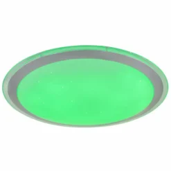 Plafonnier Globo CARRY LED Blanc, 1 lumière, Télécommandes, Changeur de couleurs