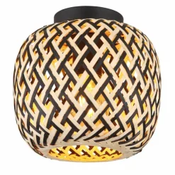 Luminaires Globo Lighting Plafonniers|Plafonnier Globo COLLY Noir, 1 lumière