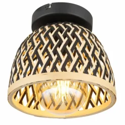 Luminaires Globo Lighting Plafonniers|Plafonnier Globo COLLY Noir, 1 lumière