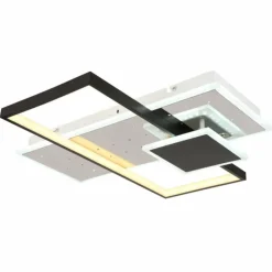 Luminaires Globo Lighting Éclairage Led|Plafonnier Globo DABBY LED Noir, Blanc, 1 lumière, Télécommandes