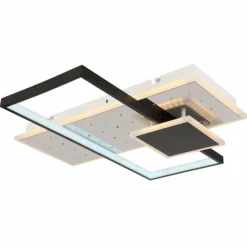 Luminaires Globo Lighting Éclairage Led|Plafonnier Globo DABBY LED Noir, Blanc, 1 lumière, Télécommandes