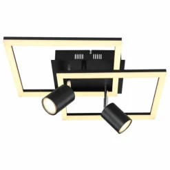 Luminaires Globo Lighting Éclairage Led|Plafonnier Globo DANNY LED Noir, Blanc, 3 lumières
