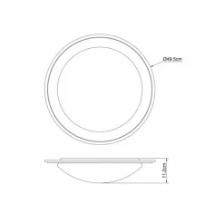 Luminaires Globo Lighting Éclairage Led|Plafonnier Globo DEGGI LED Blanc, 1 lumière