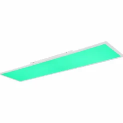Plafonnier Globo DORO LED Blanc, 2 lumières, Télécommandes, Changeur de couleurs