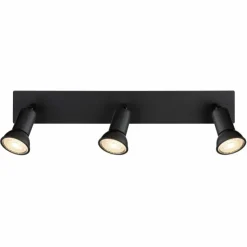 Luminaires Globo Lighting Spots Et Projecteurs|Plafonnier Globo DREW Noir, 3 lumières