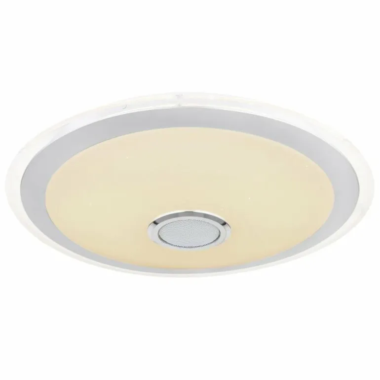Plafonnier Globo DUNNY LED Blanc, 1 lumière, Télécommandes, Changeur de couleurs
