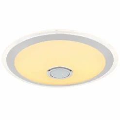 Plafonnier Globo DUNNY LED Blanc, 1 lumière, Télécommandes, Changeur de couleurs