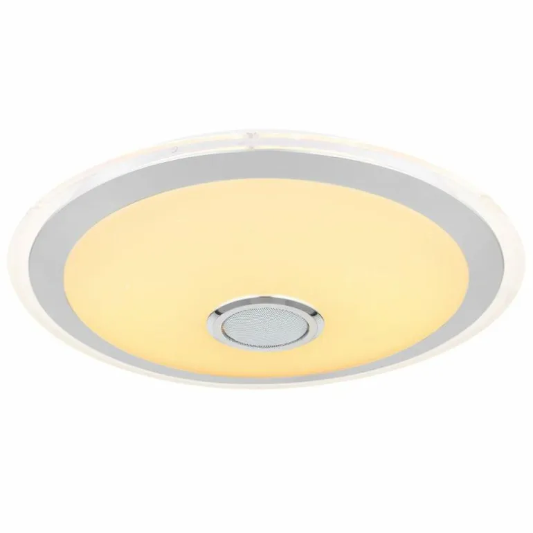 Plafonnier Globo DUNNY LED Blanc, 1 lumière, Télécommandes, Changeur de couleurs