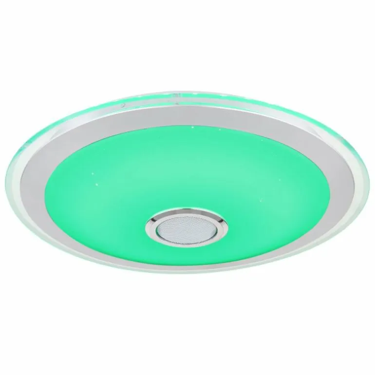 Plafonnier Globo DUNNY LED Blanc, 1 lumière, Télécommandes, Changeur de couleurs