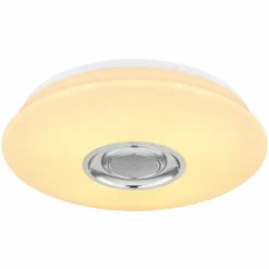 Plafonnier Globo DUNNY LED Blanc, 1 lumière, Télécommandes, Changeur de couleurs