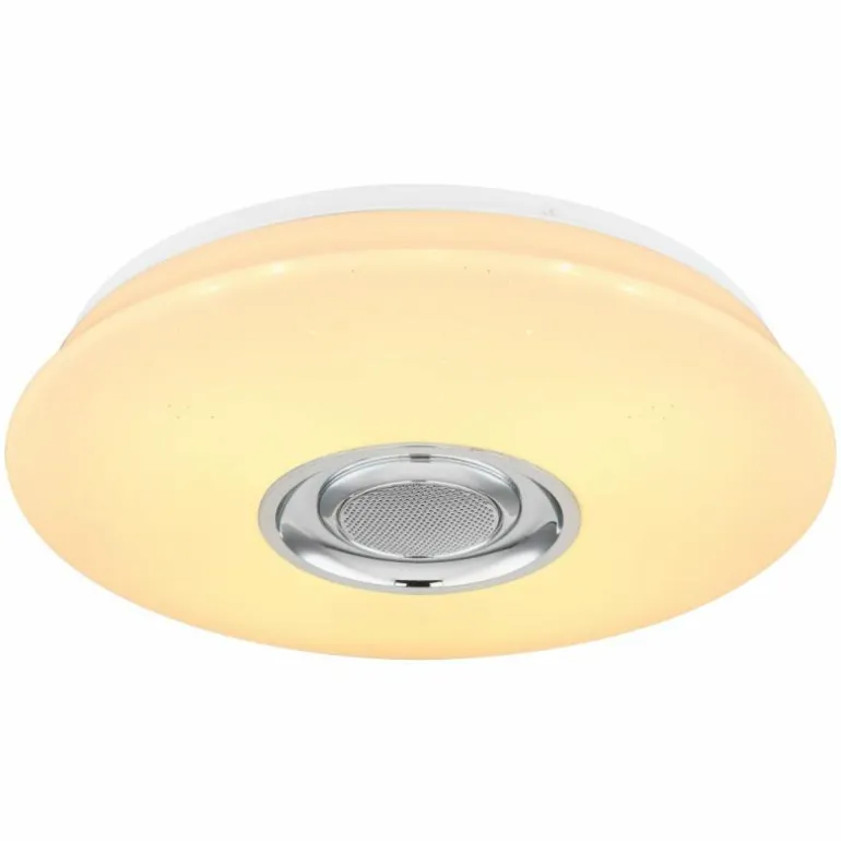 Plafonnier Globo DUNNY LED Blanc, 1 lumière, Télécommandes, Changeur de couleurs