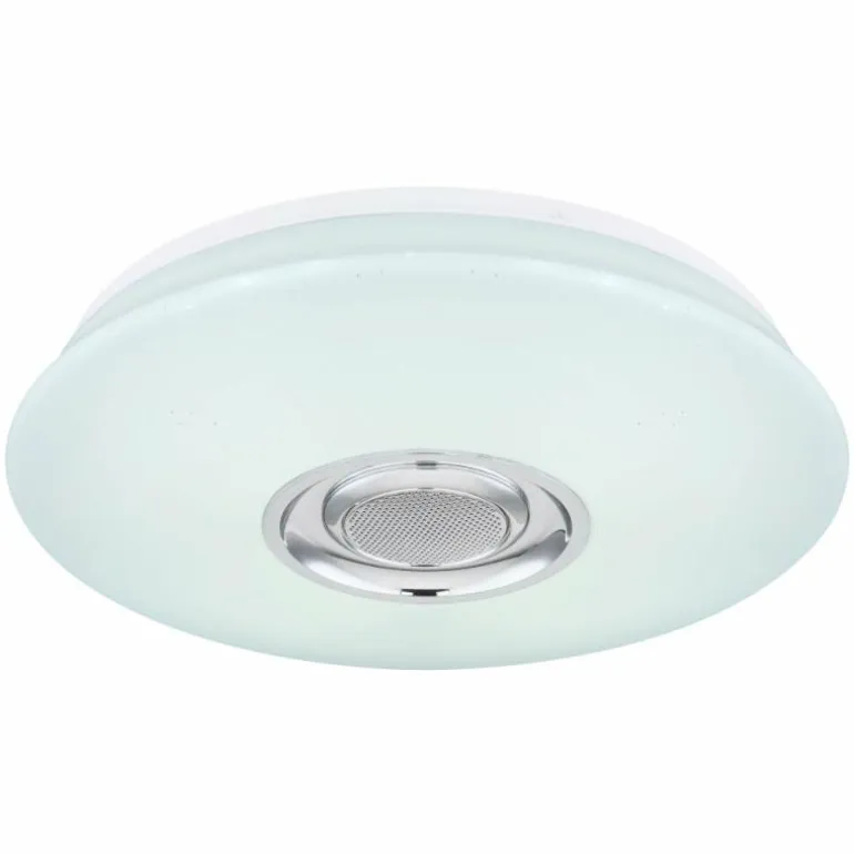 Plafonnier Globo DUNNY LED Blanc, 1 lumière, Télécommandes, Changeur de couleurs