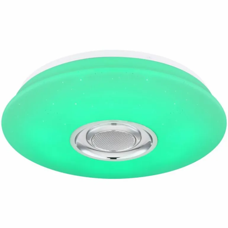 Plafonnier Globo DUNNY LED Blanc, 1 lumière, Télécommandes, Changeur de couleurs