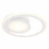 Luminaires Globo Lighting Éclairage Led|Plafonnier Globo FENNA LED Blanc, 1 lumière