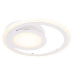 Luminaires Globo Lighting Éclairage Led|Plafonnier Globo FENNA LED Blanc, 1 lumière