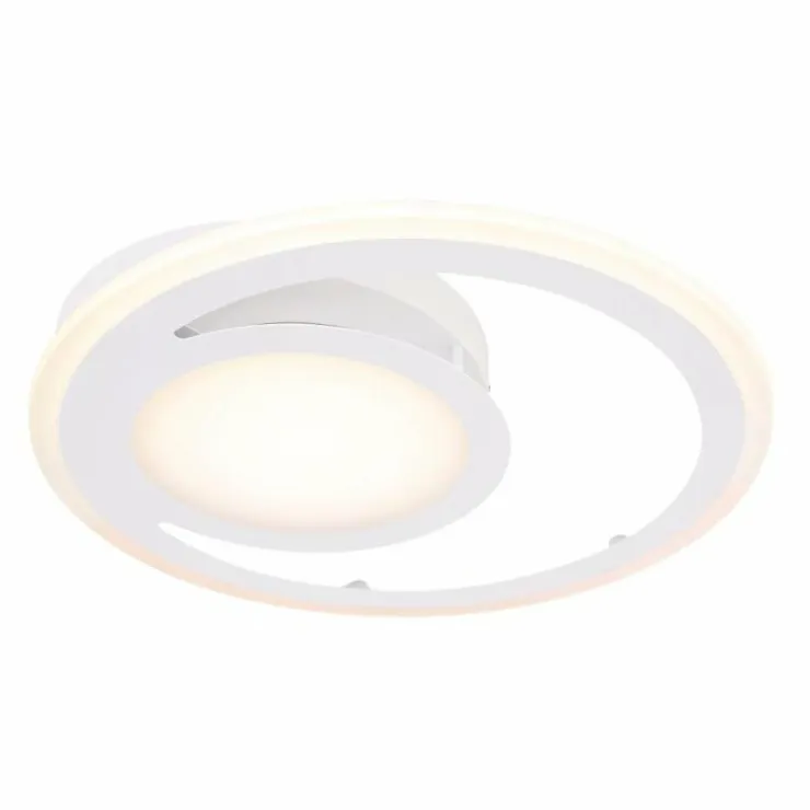 Luminaires Globo Lighting Éclairage Led|Plafonnier Globo FENNA LED Blanc, 1 lumière