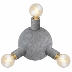 Luminaires Globo Lighting Plafonniers|Plafonnier Globo FREDDY Argent Oxydé, 3 lumières