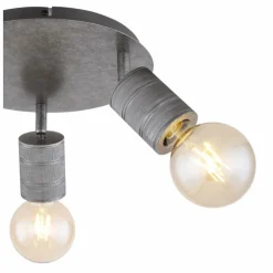 Luminaires Globo Lighting Plafonniers|Plafonnier Globo FREDDY Argent Oxydé, 3 lumières