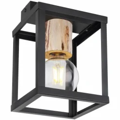 Luminaires Globo Lighting Plafonniers|Plafonnier Globo HAGAR Noir, 1 lumière