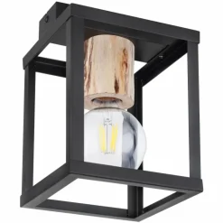 Luminaires Globo Lighting Plafonniers|Plafonnier Globo HAGAR Noir, 1 lumière