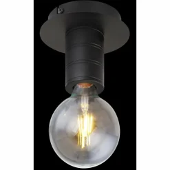 Luminaires Globo Lighting Plafonniers|Plafonnier Globo HERMINE Noir, 1 lumière