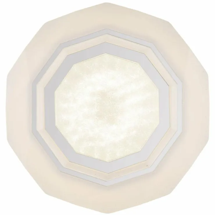 Luminaires Globo Lighting Éclairage Led|Plafonnier Globo HOKKI LED Blanc, 1 lumière, Télécommandes
