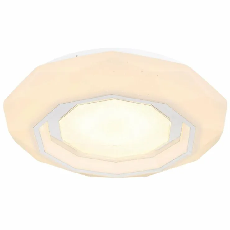 Luminaires Globo Lighting Éclairage Led|Plafonnier Globo HOKKI LED Blanc, 1 lumière, Télécommandes