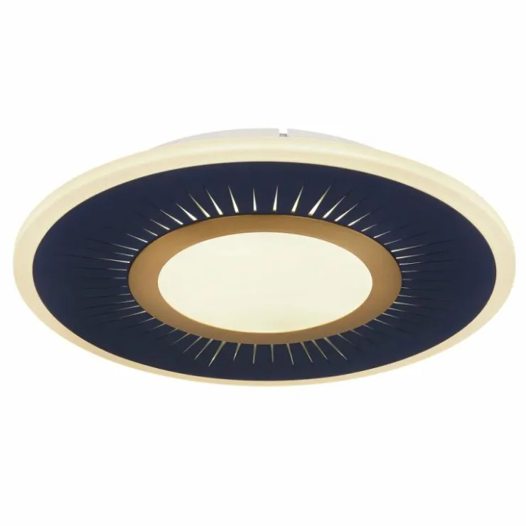 Luminaires Globo Lighting Éclairage Led|Plafonnier Globo INGOMAR LED Bleu, Blanc, 1 lumière, Télécommandes