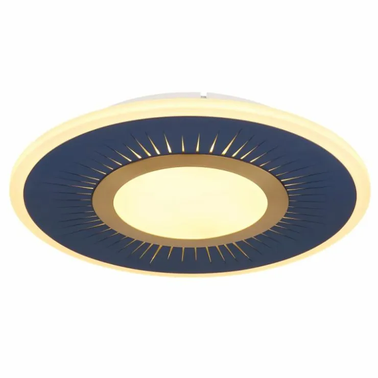 Luminaires Globo Lighting Éclairage Led|Plafonnier Globo INGOMAR LED Bleu, Blanc, 1 lumière, Télécommandes