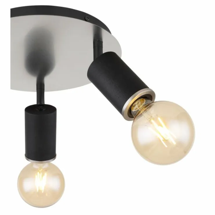 Luminaires Globo Lighting Plafonniers|Plafonnier Globo JOSEBA Noir, 3 lumières