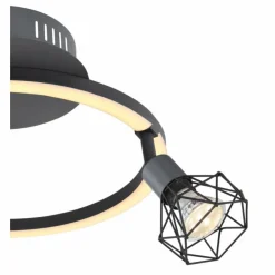 Luminaires Globo Lighting Éclairage Led|Plafonnier Globo JUTTA LED Noir, 1 lumière
