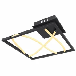 Luminaires Globo Lighting Éclairage Led|Plafonnier Globo KAIA LED Noir, 1 lumière