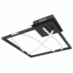 Luminaires Globo Lighting Éclairage Led|Plafonnier Globo KAIA LED Noir, 1 lumière