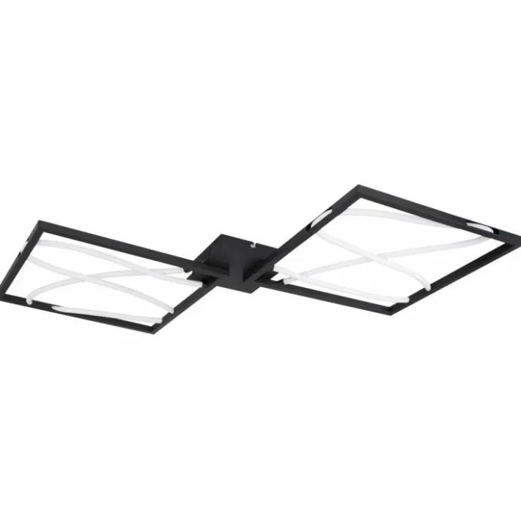 Luminaires Globo Lighting Éclairage Led|Plafonnier Globo KAIA LED Noir, 1 lumière